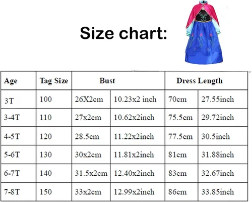 Vista 6 de NALIGO Disfraz de princesa para niñas, disfraz de cosplay para cumpleaños, Navidad, trajes con accesorios