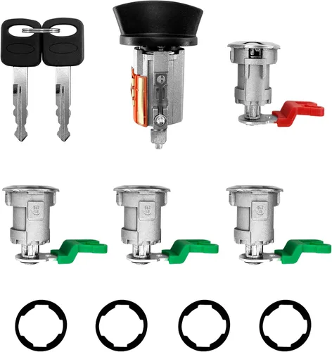 Vista 8 de Interruptor de cilindro de cerradura de encendido con llaves, compatible con Ford 1996-2016, Lincoln 1996-2007, Mercury 1996-2007, Mazda 1998-2009