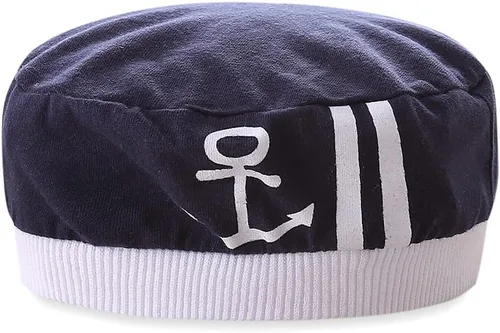 Vista 3 de Mud Kingdom Conjunto de 2 piezas para bebé niño con gorro de uniforme náutico
