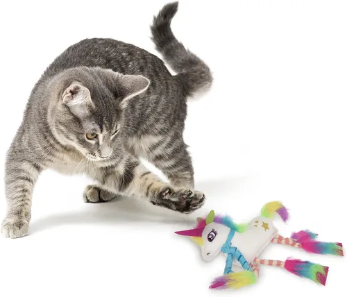 Vista 5 de SmartyKat Dazzle Unicorn Crinkle - Juguete de gato con hierba gatera