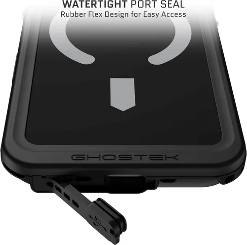 Vista 46 de Ghostek NAUTICAL funda delgada para iPhone 14 Plus a prueba de golpes impermeable con protector de pantalla y imán MagSafe con carga inalámbrica