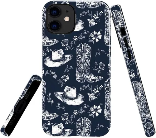 Vista 30 de Funda TnXee Compatible con iPhone 11, Funda Híbrida Brillante de 2 Capas para Prevenir Caídas para Niñas y Niños, Aspecto Bonito con Flores Salvajes