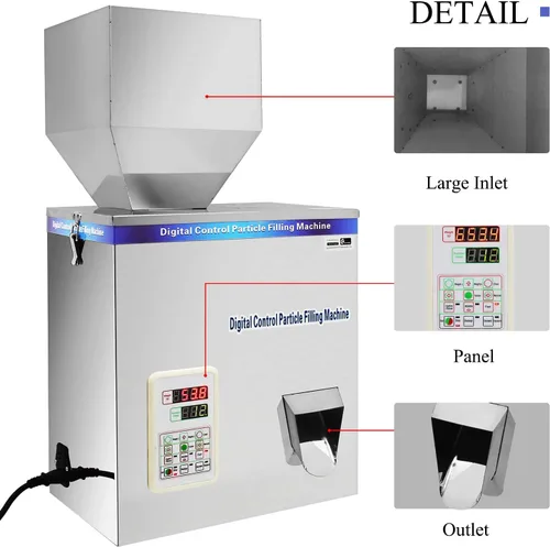 Vista 2 de CGOLDENWALL Máquina de envasado de llenado y ponderación de polvo completamente automática Máquina de envasado de medición automática Máquina
