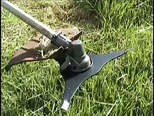 Vista 5 de Cortador de matorrales de dientes de acero, podadora, hoja desmalezadora 12"; 3