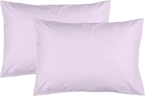Vista 13 de Feather & Stitch - Fundas de almohada 100% algodón de 2 piezas tamaño Queen, 300TC fundas de almohada ultra suaves con cierre de sobre, resistentes