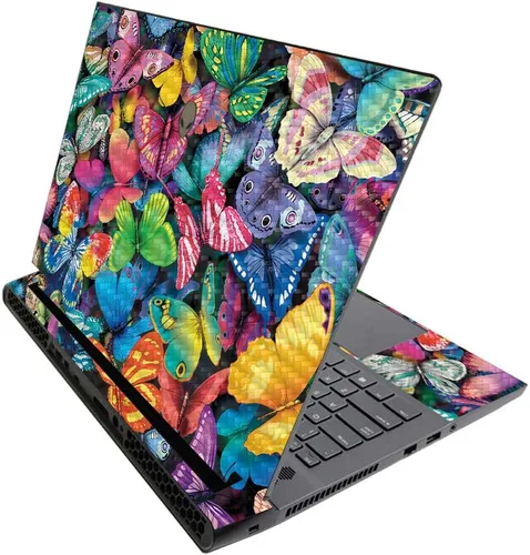 Vista 349 de MightySkins - Skin brillante con purpurina para Alienware M17 R3 (2020) y M17 R4 (2021) - Diversión de los años 90 Acabado duradero con purpurina