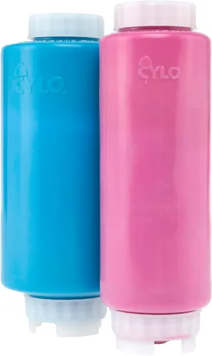 Vista 5 de Creative Mark Cylo FIFO - Botella exprimible vacía – Paquete de 12 – Botella invertida de 32 onzas con válvula de silicona antigoteo hermética