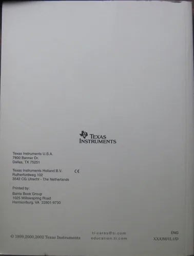 Vista 2 de Texas Instruments TI-89TI-92 Plus Guidebook (Texas Instruments Guidebook)