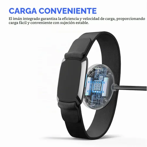 Vista 4 de TUSITA Cargador compatible con brazalete Wahoo TICKR FIT de ritmo cardíaco - 1M