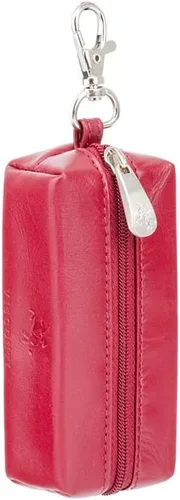 Vista 2 de Visconti MZ18 Monza - Llavero de piel auténtica con cremallera, Rojo -, Visconti Mz18 Monza - Llavero de piel auténtica con cremallera
