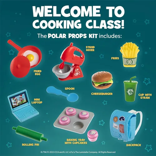 Vista 2 de The Elf on the Shelf Accesorios polares: ayuda a los elfos a crear nuevas escenas o compartir juegos de simulación - Incluye más de 20 accesorios