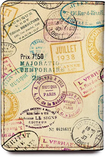 Vista 63 de Wanderlust - Soporte para pasaporte de cuero para mujer