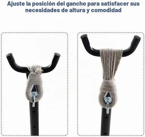 Vista 8 de Prime Garden - Hamaca con soporte para exterior, soporte de acero resistente y ahorro de espacio con capacidad de 450 lb, hamaca doble con bolsa