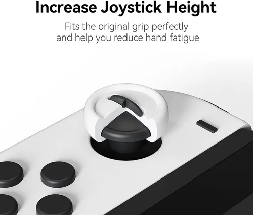 Vista 2 de GeekShare Bonitas tapas de silicona con agarre para el pulgar, funda de joystick compatible con Nintendo SwitchOLEDSwitch Lite, 4