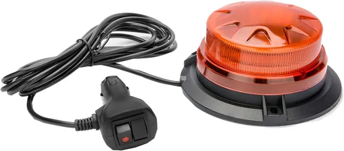 Vista 9 de AUXMOTEC Barra de luces de baliza estroboscópica de emergencia LED ámbar con montaje magnético y 8 modelos de destello, lámparas de señal