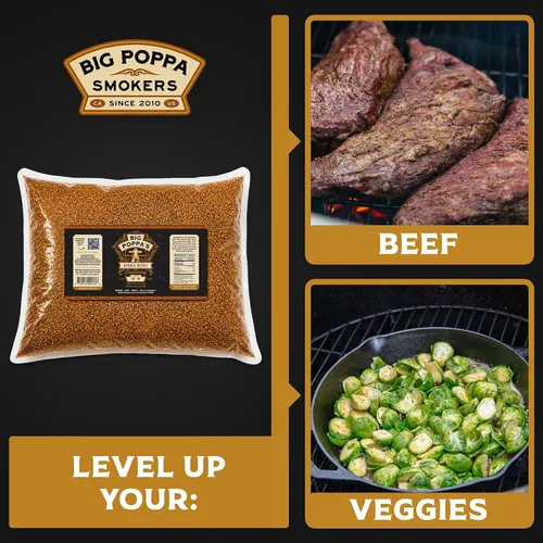Vista 5 de Big Poppa's Double Secret Condimento para Bistec – Sazonador para Bistec Galardonado con Sal Marina Fina, Ajo en Polvo y Sal de Limón – Mezcla