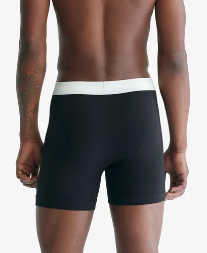 Vista 3 de Calvin Klein Calzoncillos tipo bóxer elásticos de algodón para hombre (3 unidades)