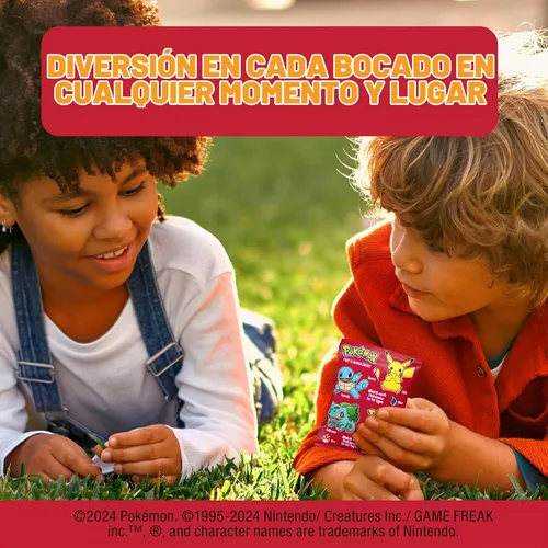 Vista 6 de Pokemon - Snacks con sabor a frutas, 17.6 onzas, 22 bolsas Sin gluten, sin grasa, 80 calorías por porción, sin colores de fuentes artificiales
