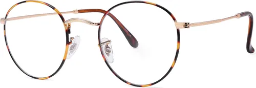 Vista 12 de Pro Acme Round Metal Glasses for Women Men, Vintage Clear Lens Eyewear A1 - Oro