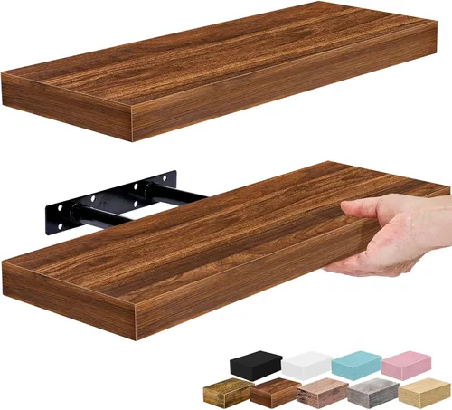 Vista 33 de Sorbus Estantes flotantes para pared, estante flotante de 16 pulgadas para cocina, dormitorio, sala de estar, baño, hogar y decoración de pared