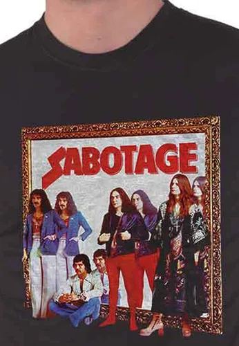 Vista 3 de Black Sabbath Hombre Sabotage (Back Print) Slim Fit T-shirt Negro, Negro