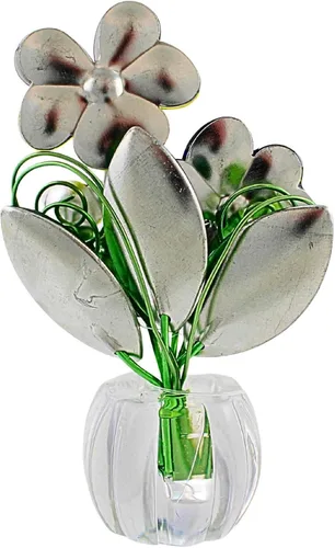 Vista 3 de Ganz 4 Pulgadas Pansy Posy Pot Acrílico Multicolor