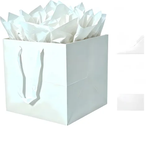 Vista 20 de JUNESHE Bolsa de regalo cuadrada negra grande con asas y papel de seda, 9.84 pulgadas, gran envoltura de regalo gigante para cumpleaños, boda