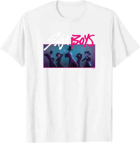 Vista 56 de Camiseta Oficial de KPop Demon Hunters Saja para Niños Negro
