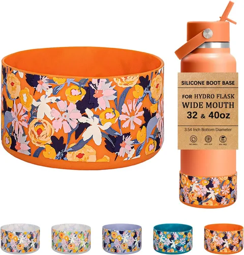 Vista 8 de HEYSKAY - Base de silicona para botella de agua Hydro Flask de boca ancha de 32 a 40 onzas