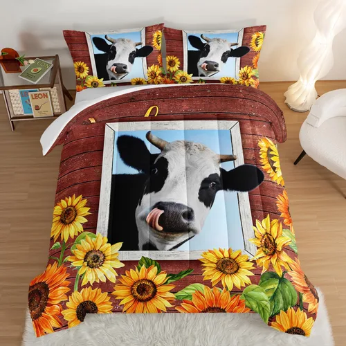 Vista 24 de Juego de edredón de mariposa HOSIMA con 2 fundas de almohada, edredón de galaxia con cielo estrellado lunar, decoración de habitación de mariposas