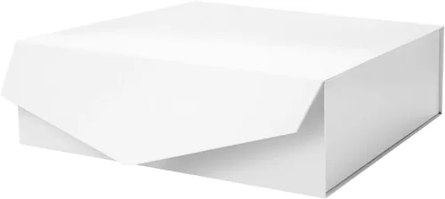 Vista 28 de PACKHOME Caja de regalo grande con tapa de 13.5 x 9 x 4.1 pulgadas, resistente caja de regalo plegable con cierre magnético