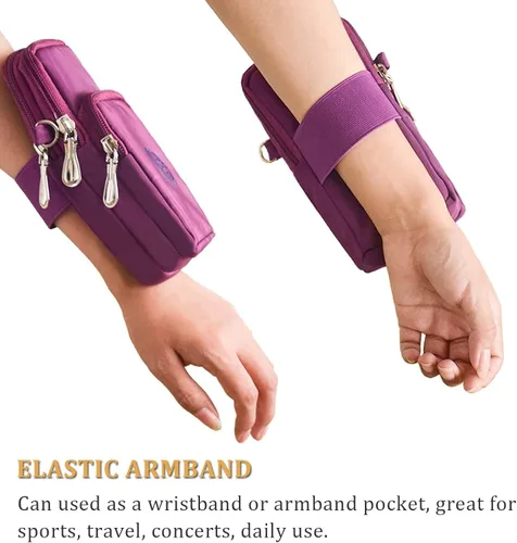 Vista 7 de WITERY Bolso cruzado de nailon impermeable para teléfono celular, monedero para teléfono inteligente para mujer
