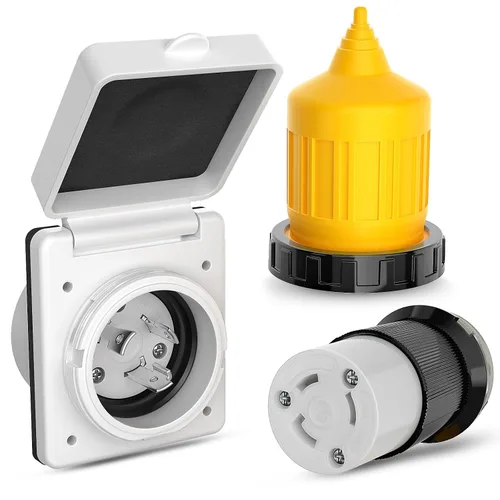 Vista 14 de Nilight 30Amp Generador Twist Lock Plugs ETL Listado L14-30P L14-30R Male Female Locking Plug and Connector Adapter 125/250V Industrial Grade