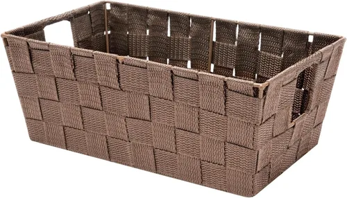 Vista 9 de Whitmor 6581-2712-BLK Bolsa pequeña con correa tejida para estante, negra