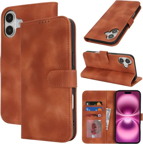 Vista 118 de Funda tipo cartera para iPhone 8 Plus iPhone 7 Plus con tarjetero para iPhone 8 Plus, funda tipo cartera para mujeres y hombres, de piel sintética