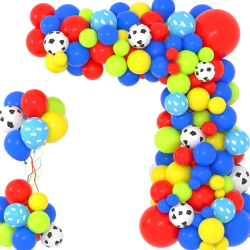 Vista 12 de Juego de globos de confeti azul rey, negro y plateado, arco de globos de confeti azul, negro y plateado para decoración de cumpleaños de bebé jefe