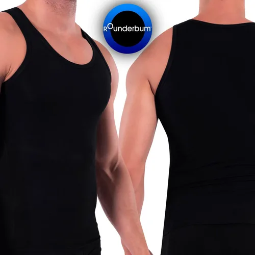 Vista 7 de Rounderbum Ropa interior para hombre Camiseta muscular acolchada para hombres Ropa interior Shapewear - Under Clothing Muscle Shirts para Hombre