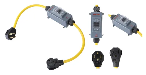 Vista 5 de ONETAK NEMA 14-30P a 6-50R 240V 30 Amp 4 clavijas macho enchufe a 50 amperios 3 clavijas hembra receptáculo generador soldador secador EV cargador