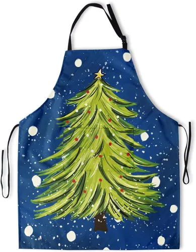 Vista 10 de Delantales para mujeres y hombres, delantal impermeable con 2 bolsillos, para peluquero, chef, cocinar, asar, accesorios de cocina, 28 x 33 pulgadas