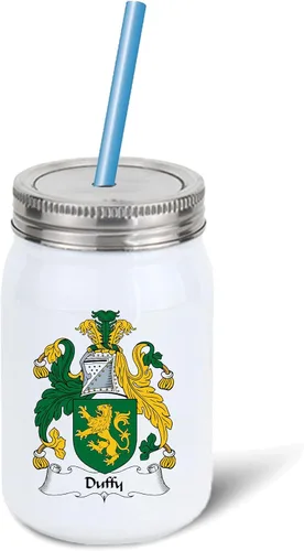 Vista 4 de Duffy Coat of Arms/Duffy Family Crest Taza de cerámica para café/cacao de 11 onzas por Carpe Diem Designs, fabricada en los Estados Unidos
