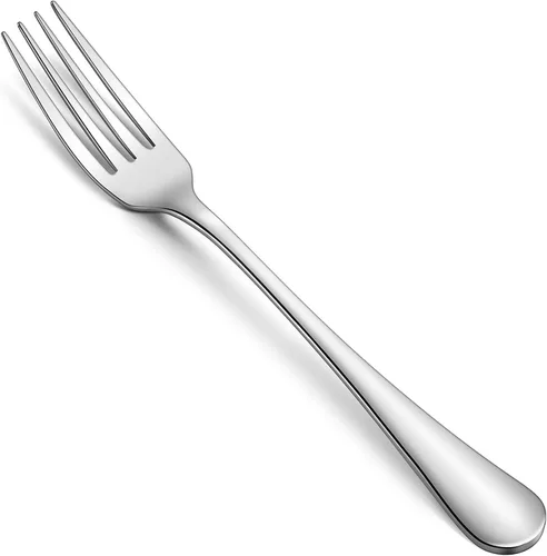 Vista 6 de Hiware Juego de 12 tenedores de acero inoxidable para ensalada y postre, apto para lavavajillas, 6.7 pulgadas