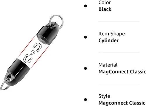 Vista 8 de KeySmart MagConnect - Llavero magnético de liberación rápida, llavero para bolso, bolso, cinturón y automóvil, llavero desmontable