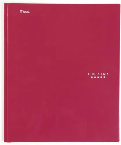 Vista 7 de Five Star Carpeta con ganchos y bolsillo., Negro