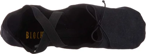 Vista 5 de Bloch Dance Zenith - Zapatillas de ballet de lona elásticas para mujer