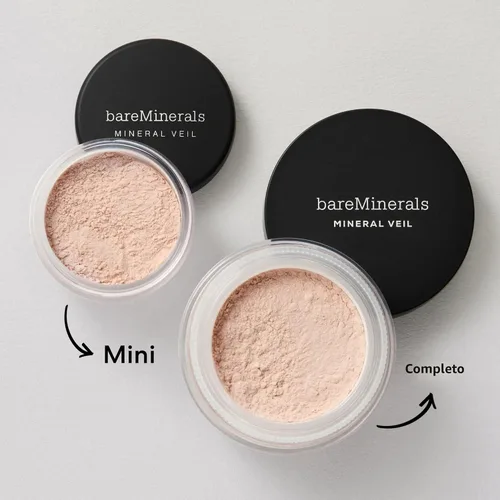 Vista 7 de bareMinerals - Velo mineral en polvo translúcido fijador en polvo suelto, difuminado sin peso, polvo facial para hornear y acabado, minimizador