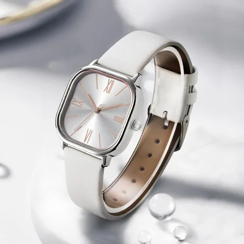 Vista 5 de Bisley Women Square Watch Leather Strap Easy to Read