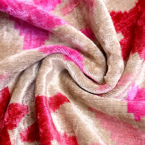 Vista 2 de CANVELLO -Exquisita almohada de plumón/cojín: almohadas de plumas elegancia y arte Almohadas icónicas con diseño Ikat Seda de terciopelo suave