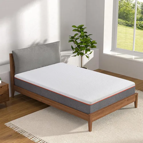 Vista 11 de VECELO Cubrecolchón de espuma viscoelástica con infusión de gel, tamaño individual, protector de colchón fresco de 2 pulgadas con funda lavable