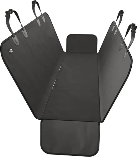 Vista 10 de Active Pets Funda Impermeable Tipo Hamaca Estándar para Asiento de Automóvil, Se Adapta a Sedanes, Hatchbacks, Crossovers, Cupés, Vehículos Naranja