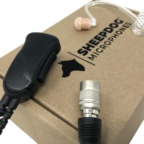 Vista 5 de Sheepdog Microphones Micrófono de solapa de policía de desconexión rápida, compatible con radios Motorola XTS5000 XTS3000 XTS2500 y XTS1500